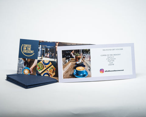 Coffee On The Crescent ten pound gift voucher.